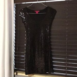 Black Sequin Dress